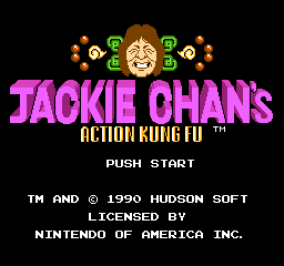 Jackie Chan's Action Kung Fu (USA) Title Screen